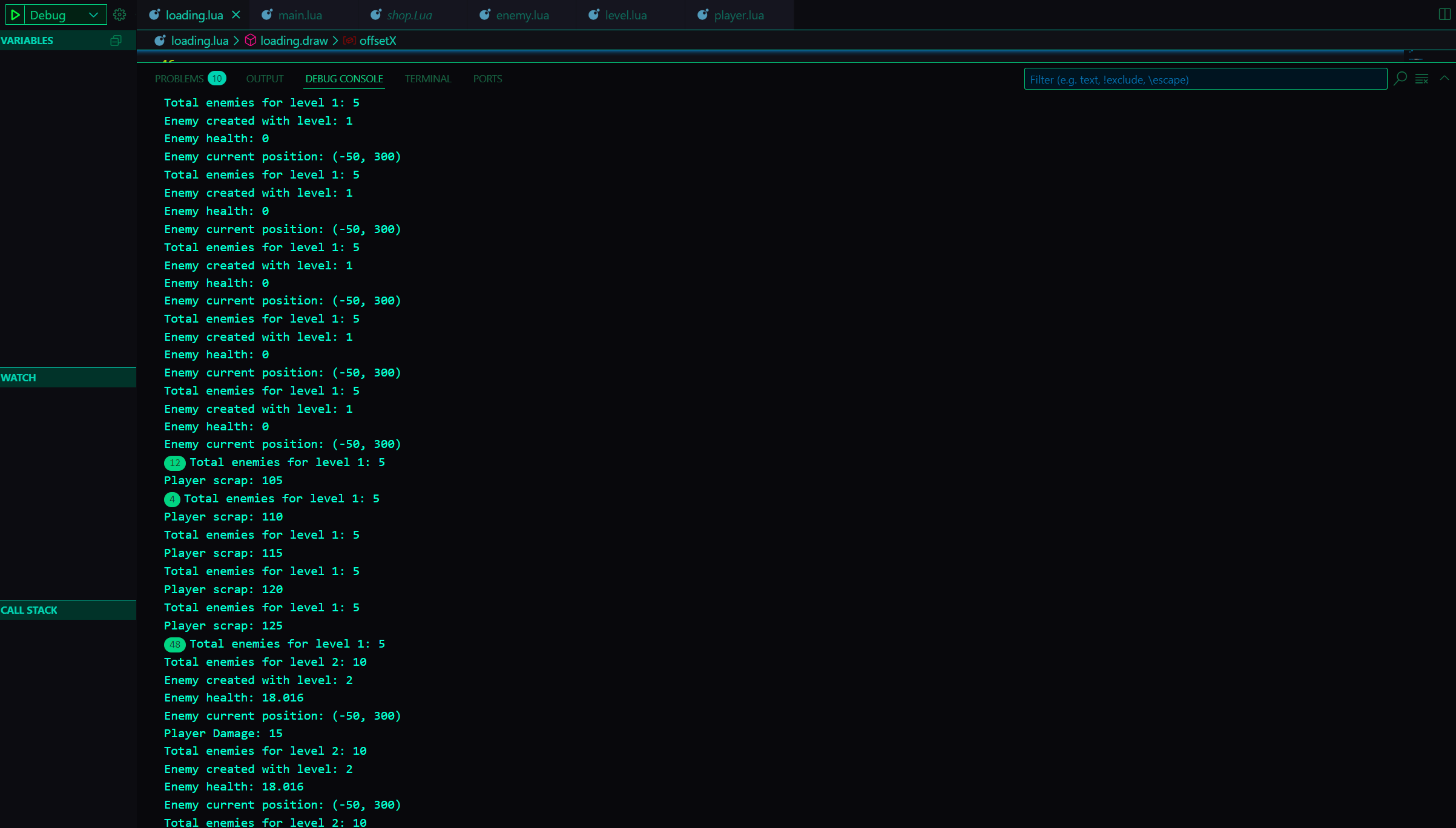 Debug Console